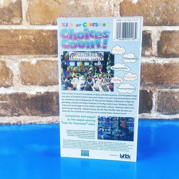 NEW Sealed Kids for Character Choices Count VHS 1997 Bananas In Pajamas RARE OOP - Picture 3 of 5